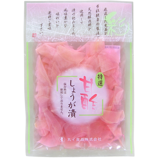 Marui Shokuhin - Gingembre vinaigré gari rose 50g