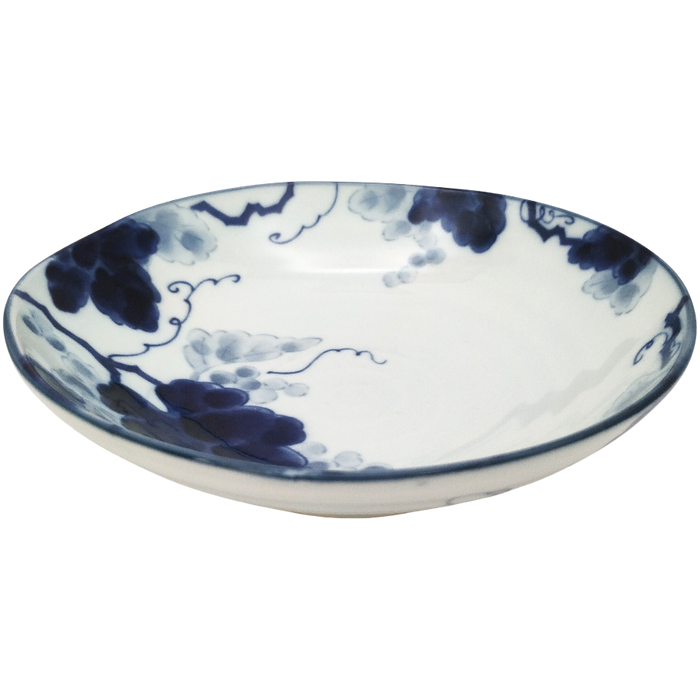 Blue Flower Vine Porcelain Bowl 17x5cm