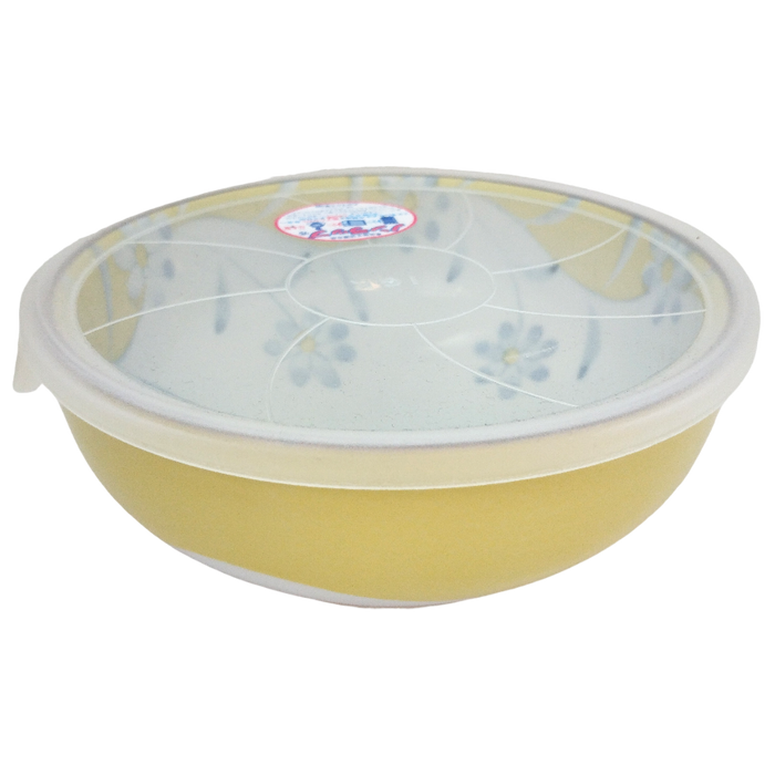 Bol en porcelaine avec motifis floraux Jaune 16.5 cm x 7 cm