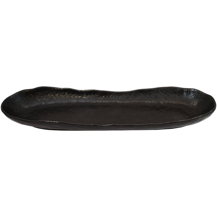 Plato alargado de porcelana negro – 33.4 x 10 x 3.5 cm