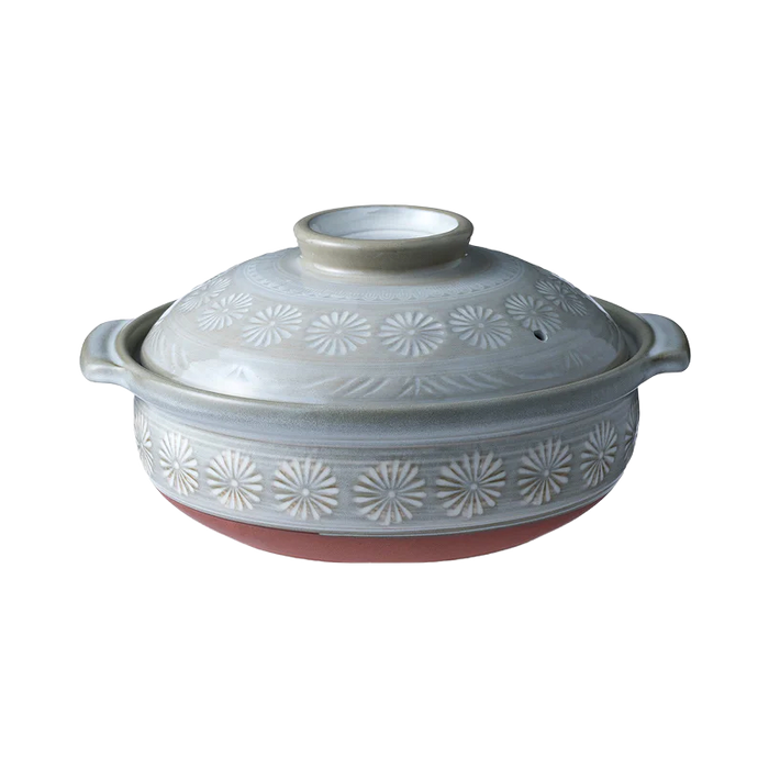 Ginpo - Ceramic casserole with floral pattern 3.2L