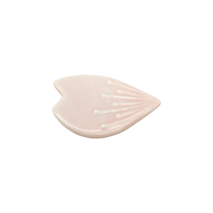 Petal Shaped Porcelain Chopstick Rest (Pink) 5.2x3.5x1 cm